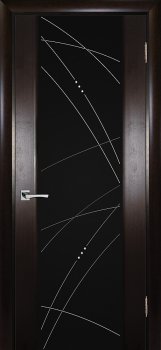 Межкомнатная дверь ТЕКОНА Страто 02 Тонированный черный дуб фото