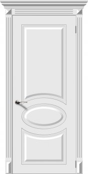 Межкомнатная дверь Джаз, Белый фото