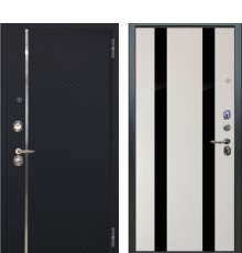 Дверь Аргус ЛЮКС 3К Лия-черный-софт  Антик серебро фото