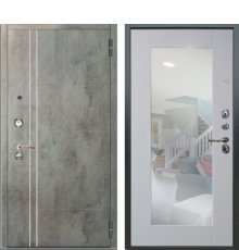 Дверь Аргус ЛЮКС 3К Лофт-Темный-бетон Антик серебро фото