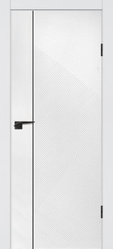 Межкомнатная дверь ТЕКОНА Смальта-49 черный молдинг Белый ral фото