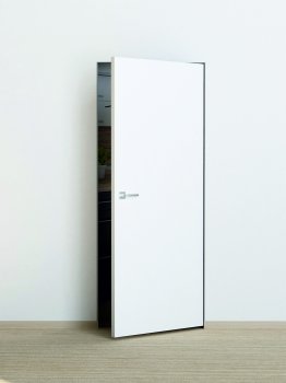 Межкомнатная дверь PROFILO PORTE П-0 ИНВИЗИБЛ кромка АБС c 4-х ст. Белый грунт фото