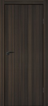Межкомнатная дверь PROFILO PORTE П- 1 кромка АБС черная c 4-х ст. Эвкалипт африканский фото