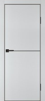 Межкомнатная дверь PROFILO PORTE П-19 кромка АБС черная c 4-х ст. Агат матовый фото