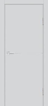 Межкомнатная дверь PROFILO PORTE П-19 ал. молдинг Хром Агат матовый фото