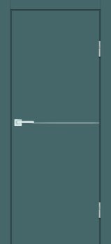 Межкомнатная дверь PROFILO PORTE П-19 ал. молдинг Хром Графит матовый фото