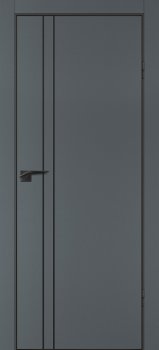 Межкомнатная дверь PROFILO PORTE П-20 кромка АБС черная c 4-х ст. Графит матовый фото