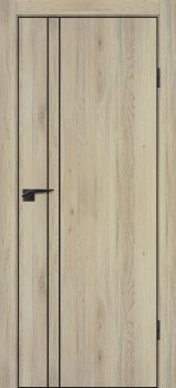 Межкомнатная дверь PROFILO PORTE П-20 кромка АБС черная c 4-х ст. Дуб молочный фото