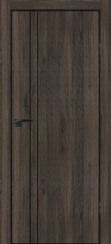 Межкомнатная дверь PROFILO PORTE П-20 кромка АБС черная c 4-х ст. Дуб темный фото