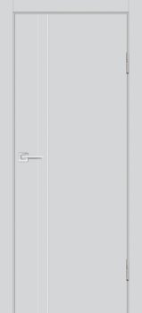 Межкомнатная дверь PROFILO PORTE П-20 ал. молдинг Хром Агат фото