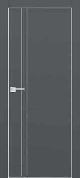 Межкомнатная дверь PROFILO PORTE П-20 ал. молдинг Хром Графит фото