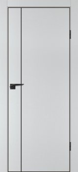 Межкомнатная дверь PROFILO PORTE П-21 кромка АБС черная c 4-х ст. Агат матовый фото