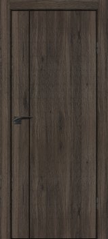 Межкомнатная дверь PROFILO PORTE П-21 кромка АБС черная c 4-х ст. Дуб темный фото