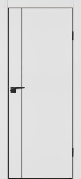 Межкомнатная дверь PROFILO PORTE П-21 кромка АБС черная c 4-х ст. Белый матовый фото
