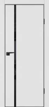 Межкомнатная дверь PROFILO PORTE П-22  кромка АБС черная c 4-х ст. Белый матовый фото