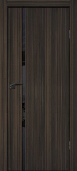 Межкомнатная дверь PROFILO PORTE П-22  кромка АБС черная c 4-х ст. Эвкалипт африканский фото