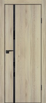 Межкомнатная дверь PROFILO PORTE П-22  кромка АБС черная c 4-х ст. Дуб молочный фото