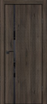 Межкомнатная дверь PROFILO PORTE П-22  кромка АБС черная c 4-х ст. Дуб темный фото