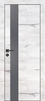 Межкомнатная дверь PROFILO PORTE ПХ-10 черная кромка с 4-х ст. Дуб арктик фото