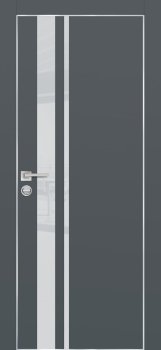 Межкомнатная дверь PROFILO PORTE ПХ-16  AL кромка с 4-х ст. Графит матовый фото