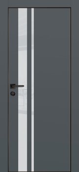 Межкомнатная дверь PROFILO PORTE ПХ-16 черная кромка с 4-х ст. Графит матовый фото
