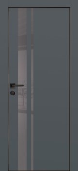 Межкомнатная дверь PROFILO PORTE ПХ-16 черная кромка с 4-х ст. Графит матовый фото