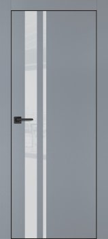Межкомнатная дверь PROFILO PORTE ПХ-16 черная кромка с 4-х ст. Серый матовый фото