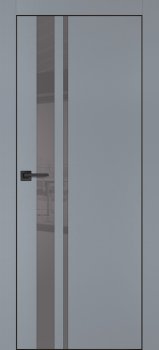 Межкомнатная дверь PROFILO PORTE ПХ-16 черная кромка с 4-х ст. Серый матовый фото
