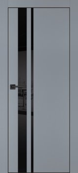 Межкомнатная дверь PROFILO PORTE ПХ-16 черная кромка с 4-х ст. Серый матовый фото
