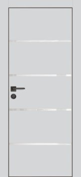 Межкомнатная дверь PROFILO PORTE ПХ-17 черная кромка с 4-х ст. Агат матовый фото