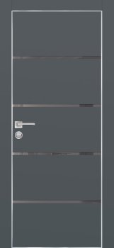 Межкомнатная дверь PROFILO PORTE ПХ-17  AL кромка с 4-х ст. Графит матовый фото