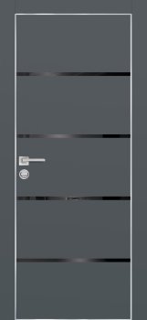 Межкомнатная дверь PROFILO PORTE ПХ-17  AL кромка с 4-х ст. Графит матовый фото