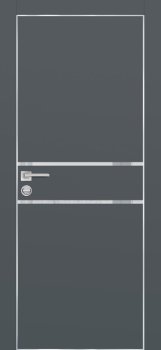 Межкомнатная дверь PROFILO PORTE ПХ-18 AL кромка с 4-х ст. Графит матовый фото