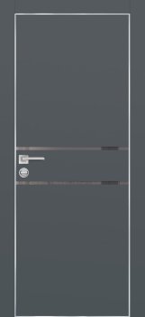 Межкомнатная дверь PROFILO PORTE ПХ-18 AL кромка с 4-х ст. Графит матовый фото