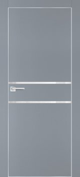 Межкомнатная дверь PROFILO PORTE ПХ-18 AL кромка с 4-х ст. Серый матовый фото