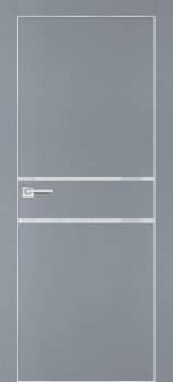 Межкомнатная дверь PROFILO PORTE ПХ-18 AL кромка с 4-х ст. Серый матовый фото
