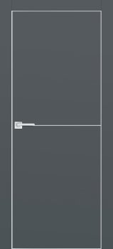 Межкомнатная дверь PROFILO PORTE ПХ-19 AL кромка с 4-х ст. Графит матовый фото