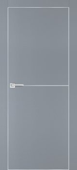 Межкомнатная дверь PROFILO PORTE ПХ-19 AL кромка с 4-х ст. Серый матовый фото