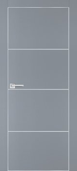 Межкомнатная дверь PROFILO PORTE ПХ- 2  AL кромка с 4-х ст. Серый матовый фото