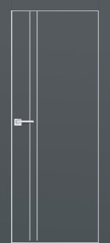 Межкомнатная дверь PROFILO PORTE ПХ-20  AL кромка с 4-х ст. Графит матовый фото