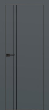 Межкомнатная дверь PROFILO PORTE ПХ-20  черная кромка с 4-х ст. Графит матовый фото