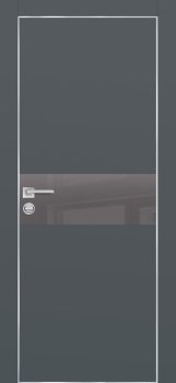 Межкомнатная дверь PROFILO PORTE ПХ- 3  AL кромка с 4-х ст. Графит матовый фото