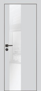 Межкомнатная дверь PROFILO PORTE ПХ- 6 черная кромка с 4-х ст. Агат матовый фото