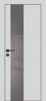 Межкомнатная дверь PROFILO PORTE ПХ- 6 черная кромка с 4-х ст. Агат матовый фото