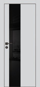Межкомнатная дверь PROFILO PORTE ПХ- 6 черная кромка с 4-х ст. Агат матовый фото