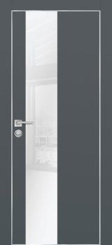Межкомнатная дверь PROFILO PORTE ПХ- 6  AL кромка с 4-х ст. Графит матовый фото