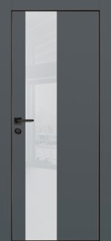 Межкомнатная дверь PROFILO PORTE ПХ- 6 черная кромка с 4-х ст. Графит матовый фото