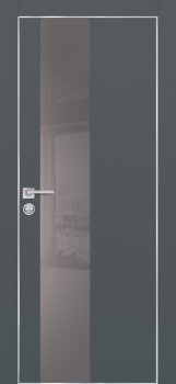 Межкомнатная дверь PROFILO PORTE ПХ- 6  AL кромка с 4-х ст. Графит матовый фото