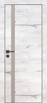 Межкомнатная дверь PROFILO PORTE ПХ- 8  черная кромка с 4-х ст. Дуб арктик фото
