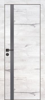 Межкомнатная дверь PROFILO PORTE ПХ- 8  черная кромка с 4-х ст. Дуб арктик фото